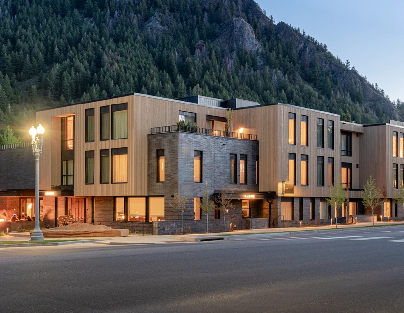 Contemporary building finished with Accoya cladding