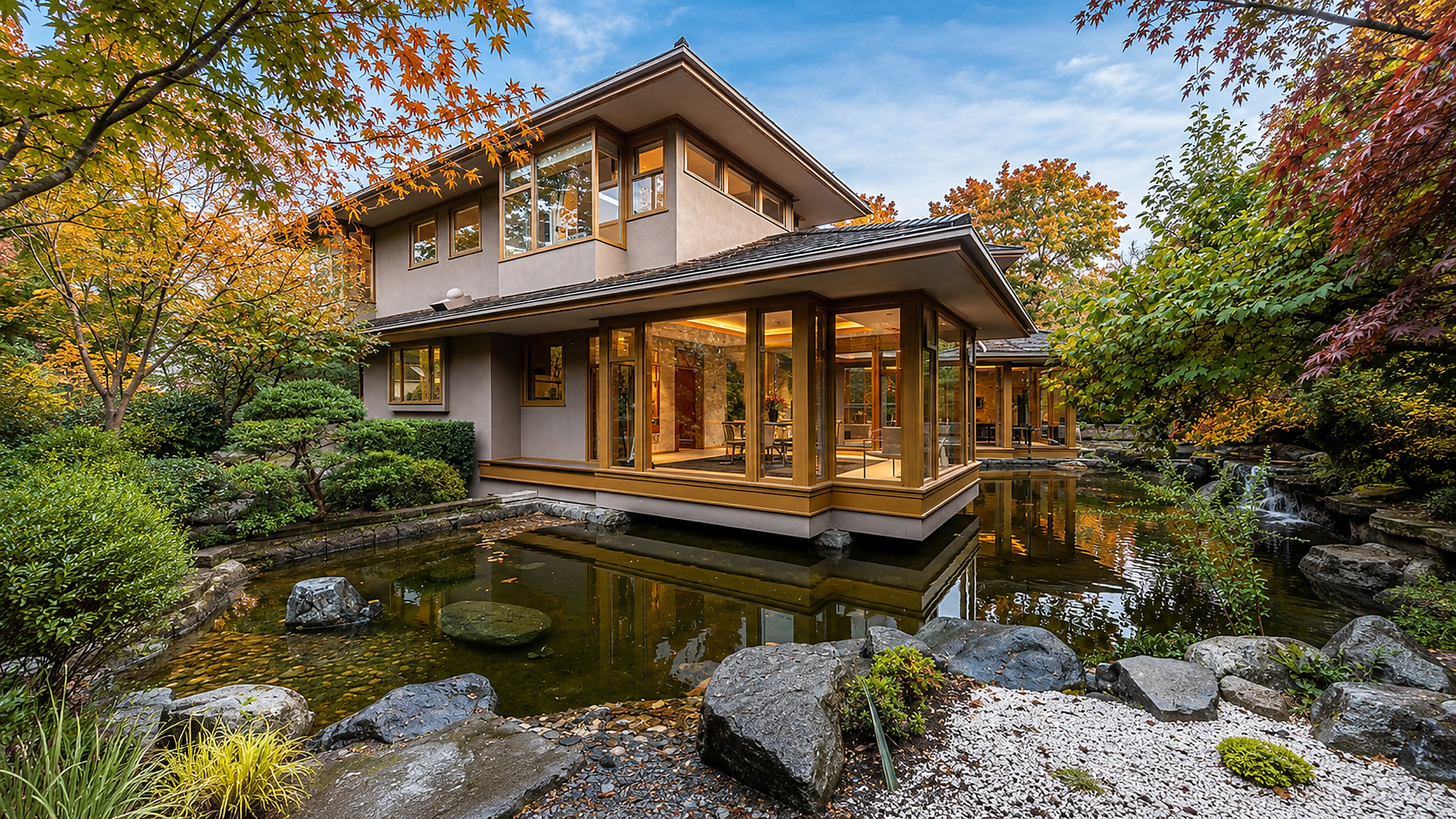 Residence featuring custom architectural wood siding