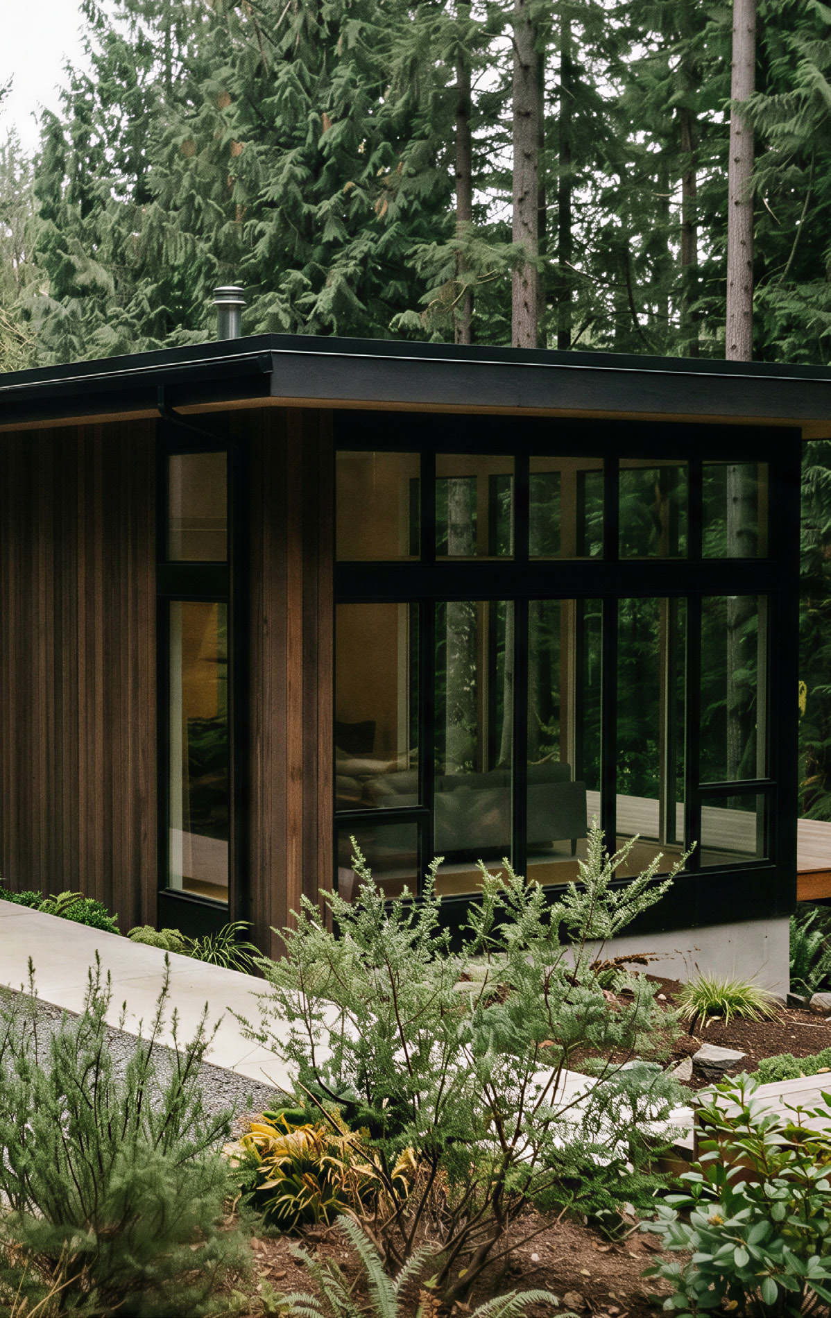 Contemporary wood architecture